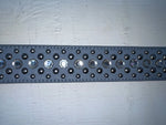 New Blue Genuine Leather 3D Silver Bling 38” Belt #667 JJ-80 