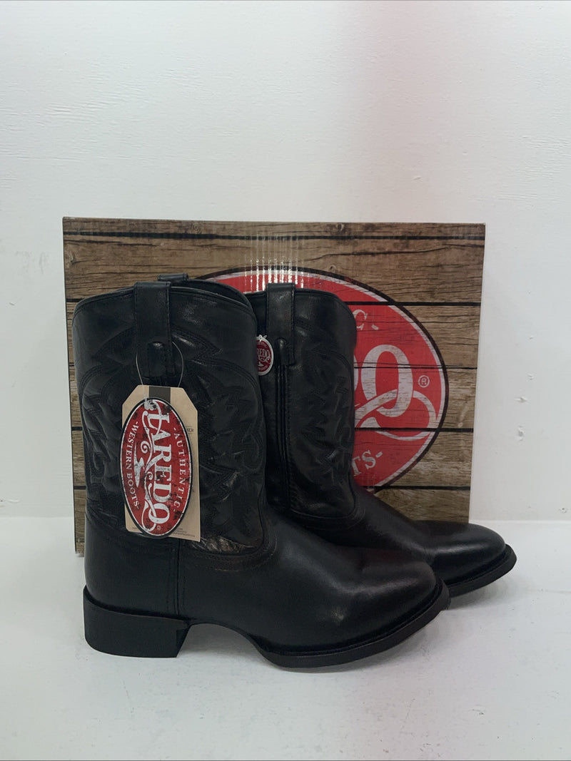 New Men’s Black Laredo Cowboy Boots. 67900 10 E W. 6-33