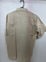 New Men’s ELY Cattleman Tan Short Sleeve Pearl Snap 16.5 Large CC-7