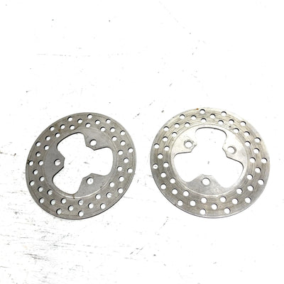 01-08 Honda Sportrax 250 TRX250 OEM Front Brake Rotor Pair 45251-HN1-003 AH83