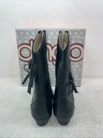 New Women’s Black With Fringe Dingo Cowboy Boots. 3220 5.5 5 1/2 D. 1-27