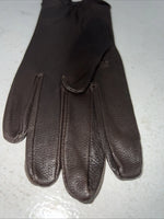 New Brown Leather Show And Riding Gloves B-502
