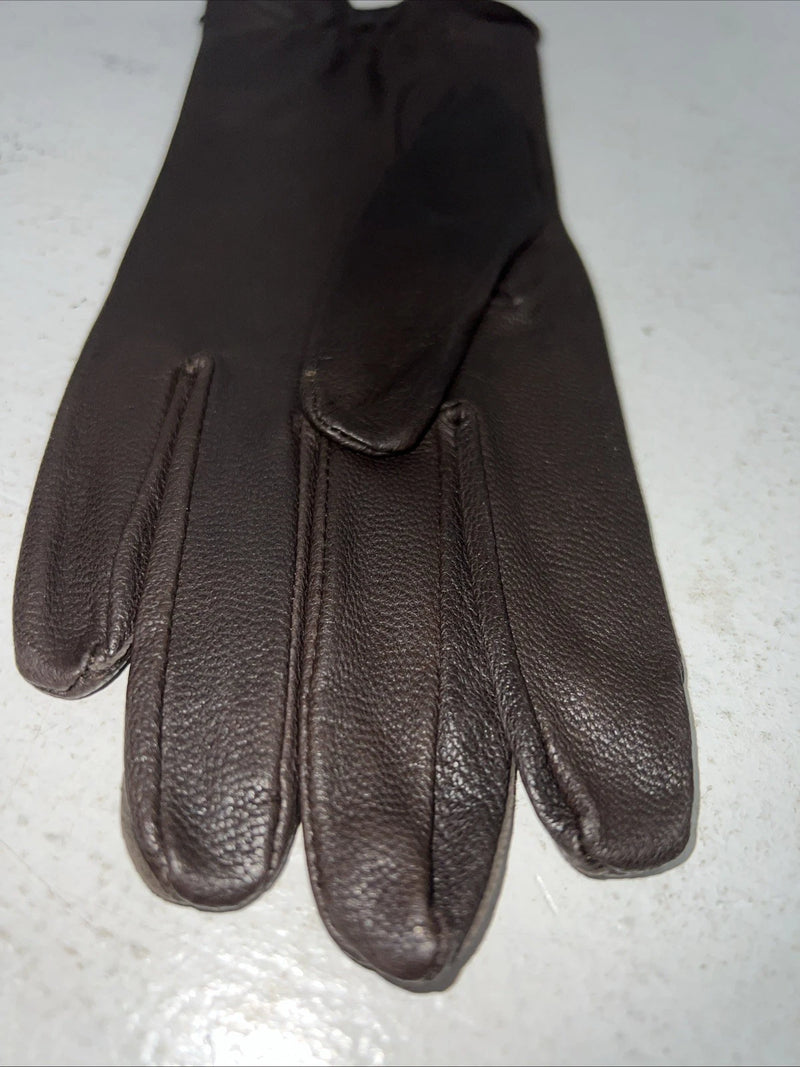 New Brown Leather Show And Riding Gloves B-502
