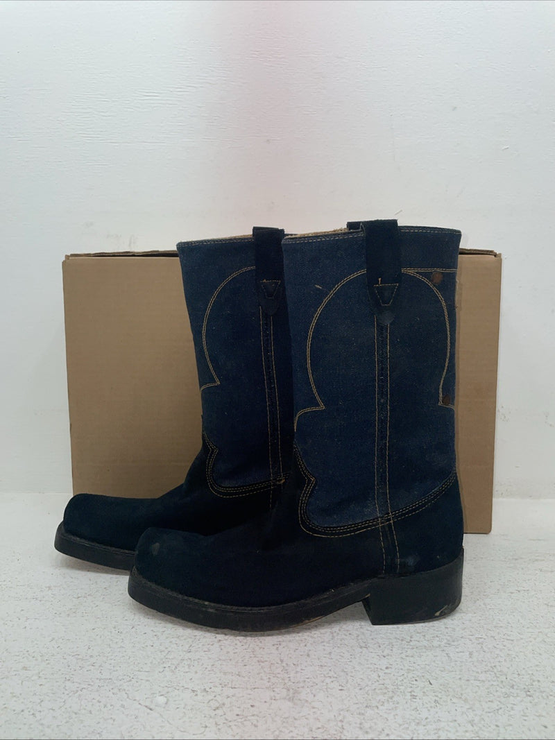 New Men’s Blue Rodeo Cowboy Boots. M 822 8 D. 1-113