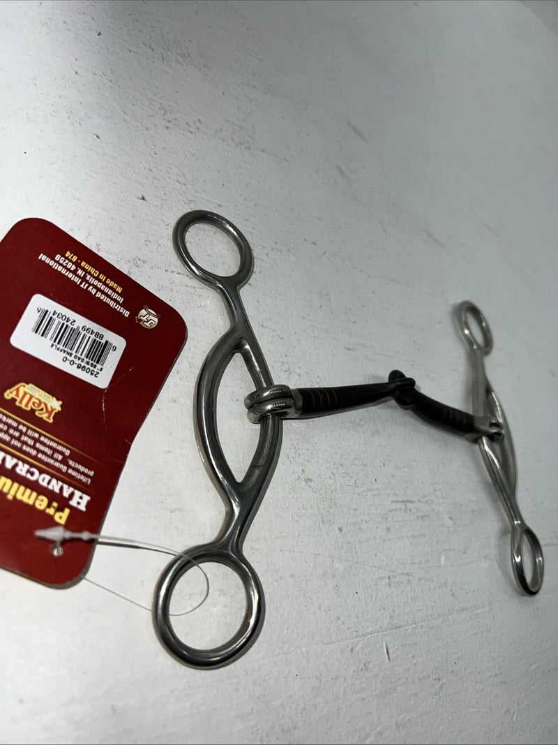 New Tough 1 5” SS/SI Gag Snaffle Copper Lined Bit #25096 U-5 