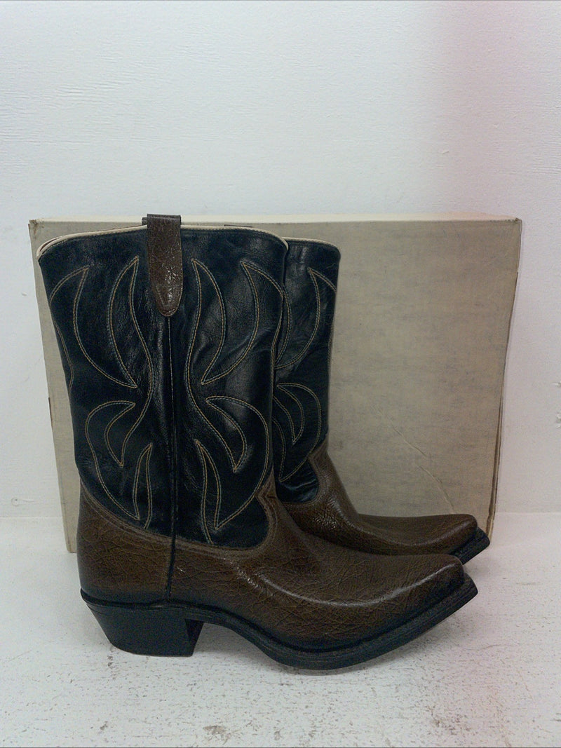 New Men’s Brown Rodeo Cowboy Boots. M 4010 10 D. 7-52