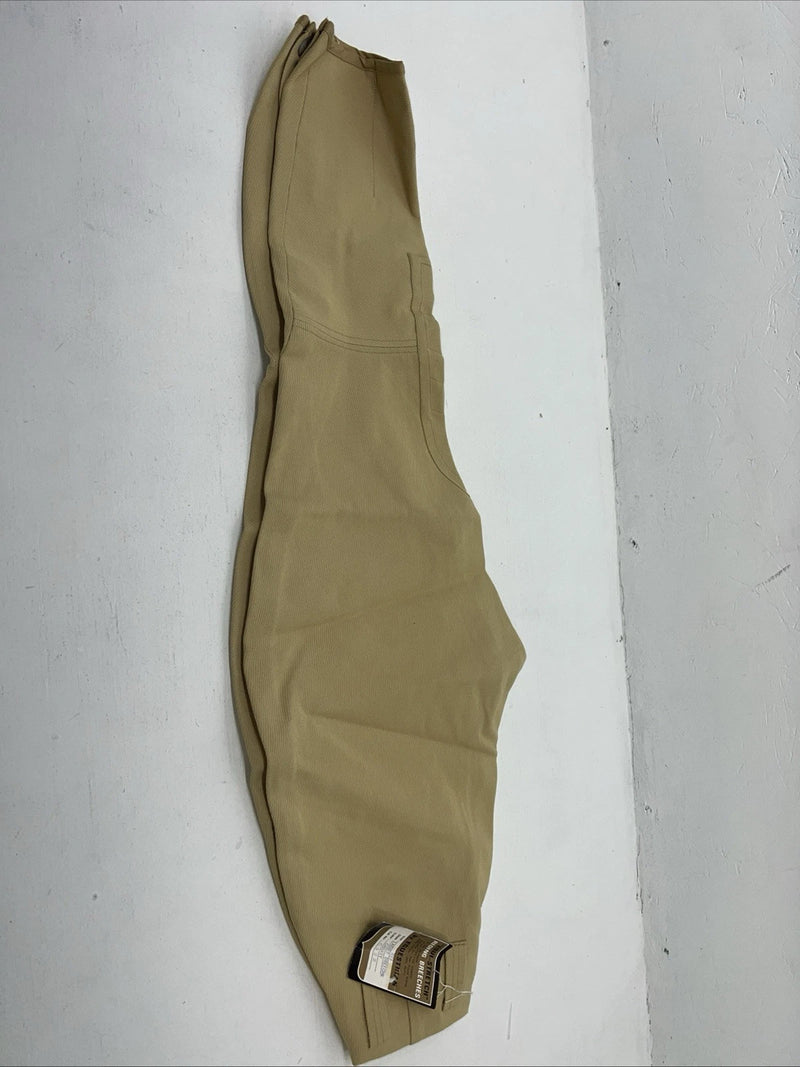 New Women’s Tan Equestrian Equi-stretch No Flare English Breeches. 24 R C-43 