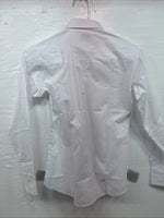 New Kids ELY Classic White Long Sleeve Pearl Snap Size 14 CC-118