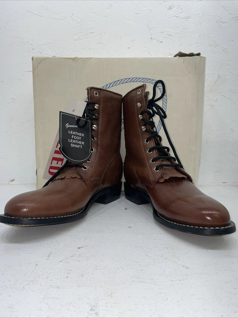 New Women’s Brown A Jama Product Cowboy Boots. 51176 7. 18-124