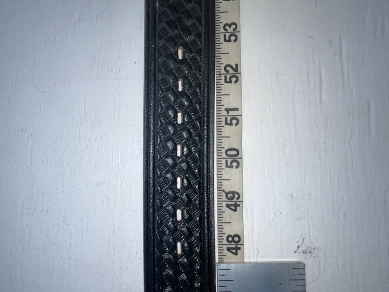 New Black Genuine Leather Chambers Tooled 50” Belt #7059 NN-124