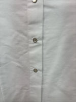 New Women’s Cumberland White Design Short Sleeve Pearl Snap Large KK-77