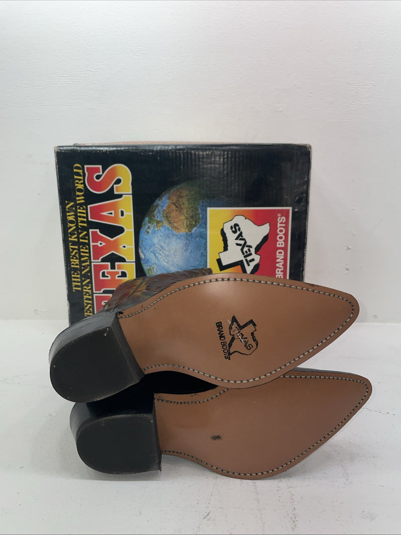 New Men’s Brown Texas Brand Cowboy Boots. 7230 10 E E. 6-45