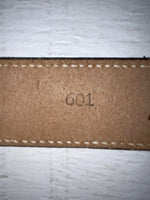 New Brown Genuine Leather Perkies Tooled 22” Belt #601 NN-90