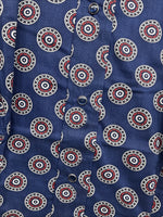 New Women’s Tem Tex Blue design Long Sleeve Pearl Snap Size 32 KK-51