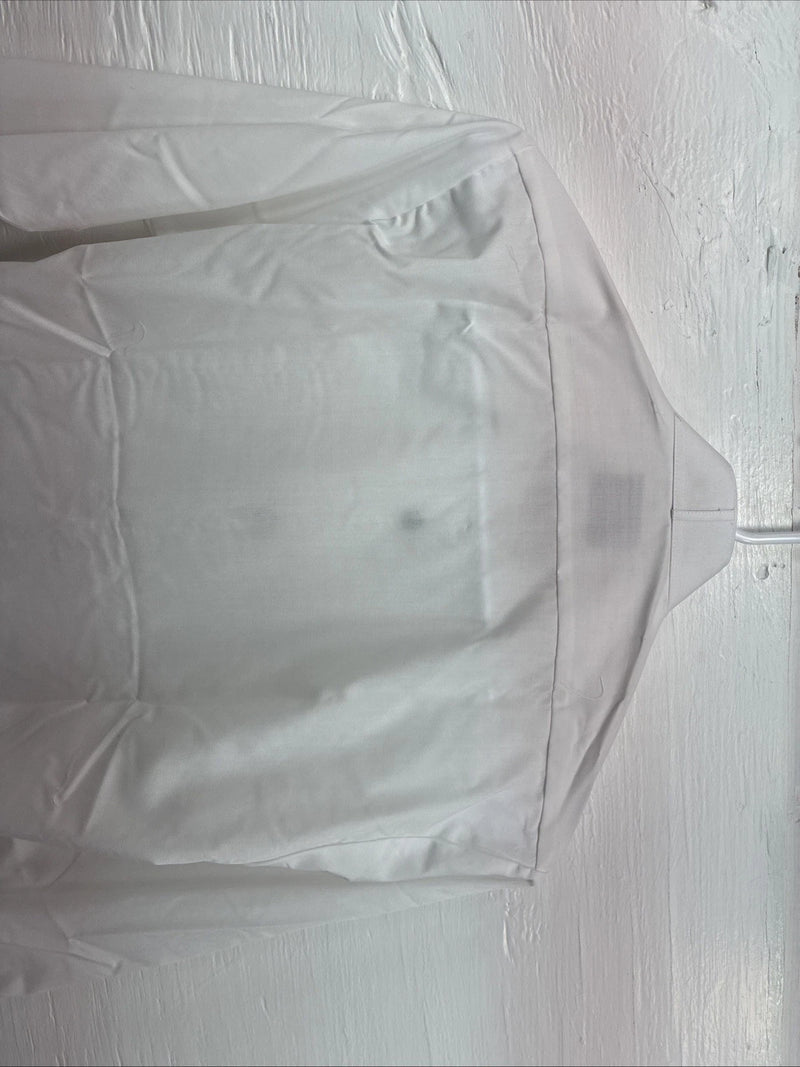 New Classix White Long Sleeve Button Up English Shirt 13-13.5 XS X-92