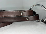 New Leather Tough 1 Western Browband Headstall W/ Split Reins And Bit Large S-73