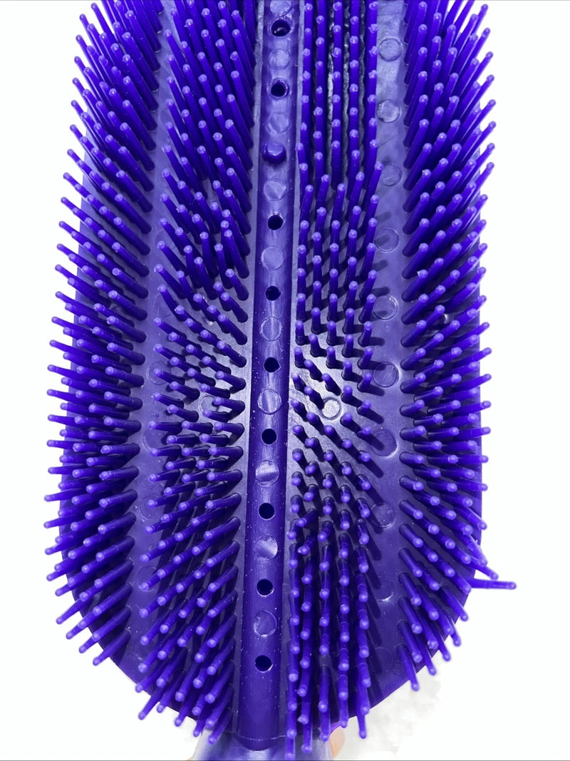 New Purple Hose Hook Up Horse Bath Brush Set Of 2 F-501