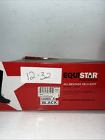 New Women’s Black EQUISTAR English Riding Boots. 467522 9 W. 12-32