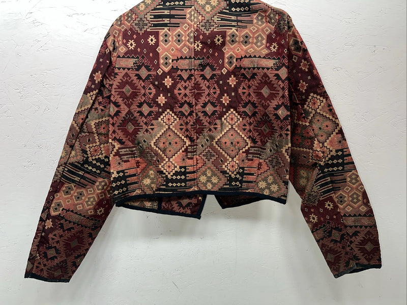 New Women’s Crazy Cowgirl Aztec Short Jacket Small H-607