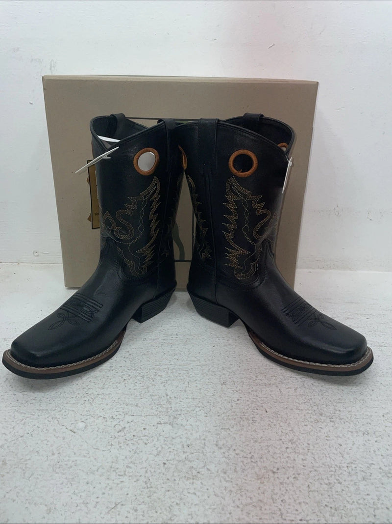 New Youth Black Smoky Mountain Cowboy Boots. 3242 Y 3.5 3 1/2. 22-65