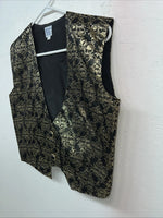 New Women’s Congress Classics Gold Black Western Show Vest Large E-606