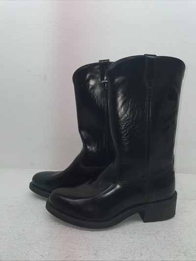New Men’s Black Acme Cowboy Boots. 9080 8.5 8 1/2 E W. 3-96