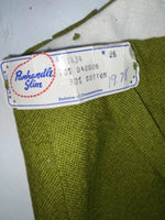 New Vintage Green Panhandle Slim Polyester Pants #1434 SS-94