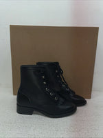 New Kids Black Lace Up American West Cowboy Boots. 2120 12.5 12 1/2 D. 23-21