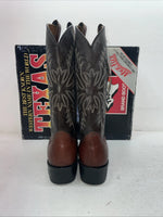 New Men’s Brown Texas Brand Cowboy Boots. 1201 9 D. 4-14