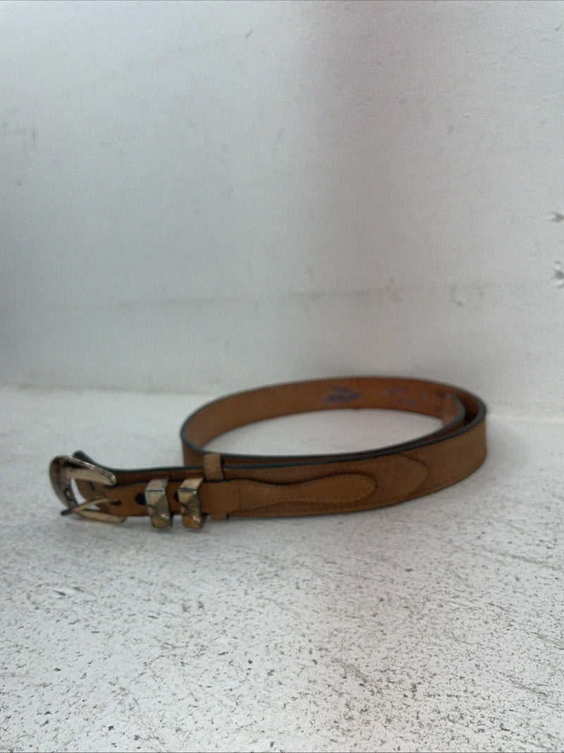 New Brown Genuine Leather 34” Belt #6987/28 Z-33