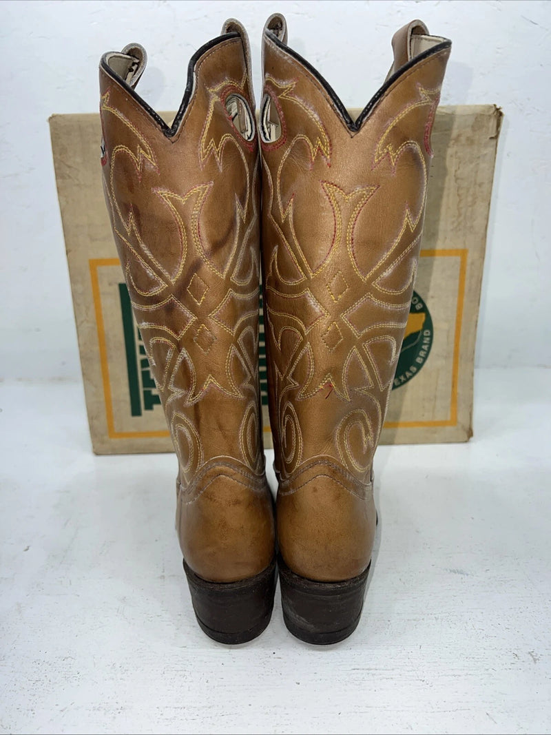 New Women’s Brown Texas Brand Cowboy Boots. L 195 6 M. 20-102