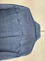 New Women’s Outback Tough Blue Jena Long Sleeve Button Up Small MM-68
