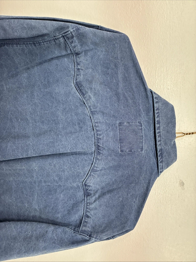 New Women’s Outback Tough Blue Jena Long Sleeve Button Up Small MM-68