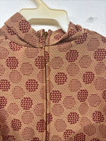 New Women’s Miller Tan Red Design Long Sleeve Zip Up Show Shirt Medium TT-105