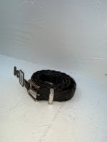 New Brown Genuine Leather Nocona Braided 36” Belt #A382 JJ-73