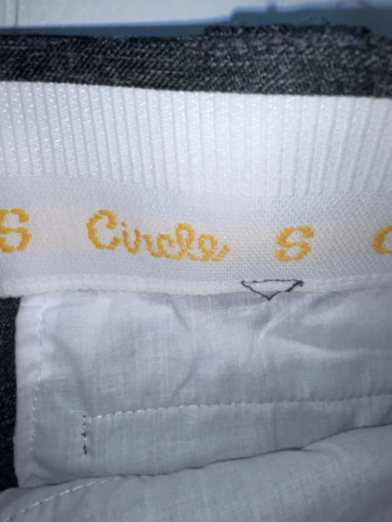 New Vintage Gray Circle S Polyester Pants #CP4776 SS-47