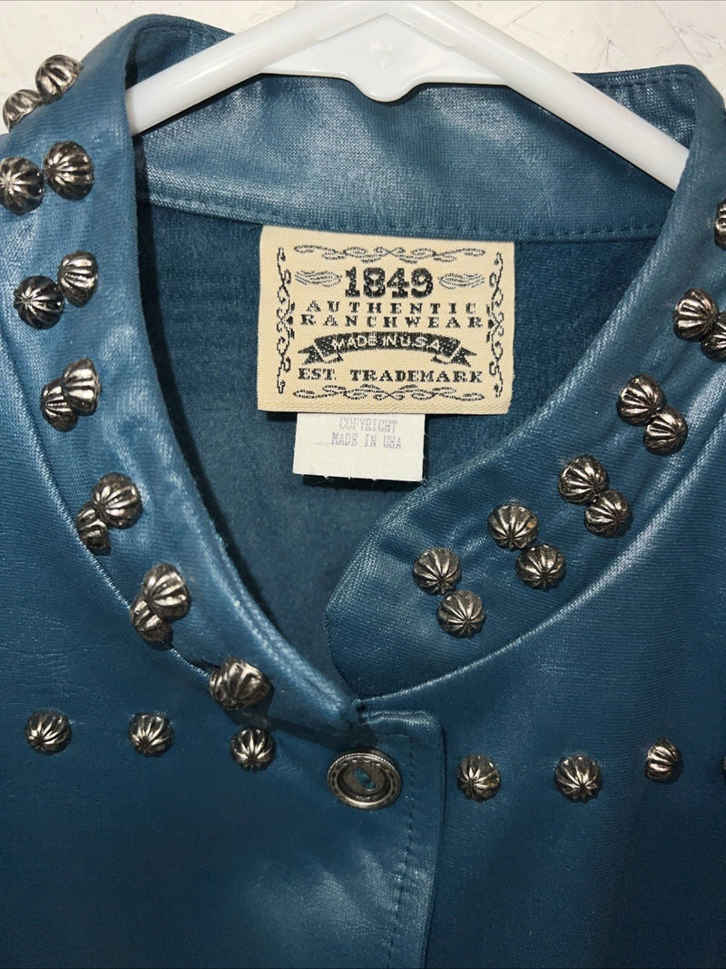 New Women’s Blue 1849 Authentic Ranchwear Short Show Jacket XS G-601