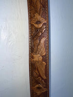 New Brown Genuine Leather Eagle Tooled 34” Belt #WS641 Z-139