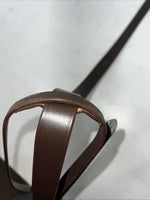 New Silver Fox Brown Leather Run Flat Standing Martingale #20-1516-0-0 BB-42