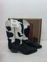 New Youth Black With Fur Laredo Cowboy Boots. 66964 5 M. 2-88