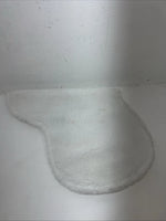 New White Wool English Saddle Seat Cover PP-17