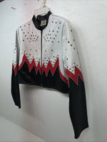  New Women’s 1849 Authentic Ranchwear Red White Show Short Jacket Large H-610