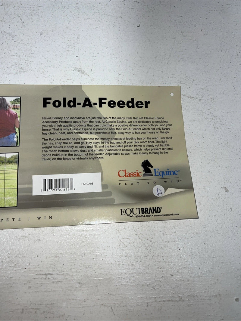 New Camouflage Classic Equine Fold-A-Feeder Hay Bag #FAFCA08 HH-36