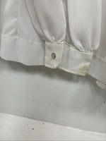 New Women’s Prior White Long Sleeve Pearl Snap English Shirt 38 KK-64