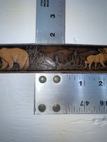 New Brown Genuine Leather Chambers Tooled 34” Belt #6381/13 Z-131