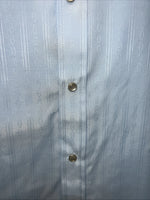 New Men’s Blue ELY cattleman Pearl Snap Long Sleeve Shirt. 15.5x33 M I-28
