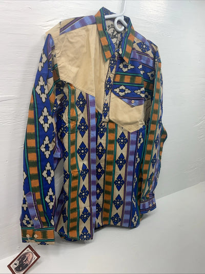 New Men’s Rodeo Active Multiple Color Long Sleeve Button Up XL B-119