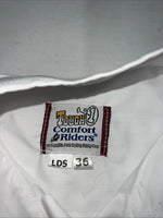 New Women’s White Tough 1 Comfort Riders Short Sleeve English Shirt. 36 G-36