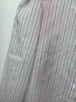 New Women’s H Bar C Pink Stripe Long Sleeve Button Up Size 36 LL-32