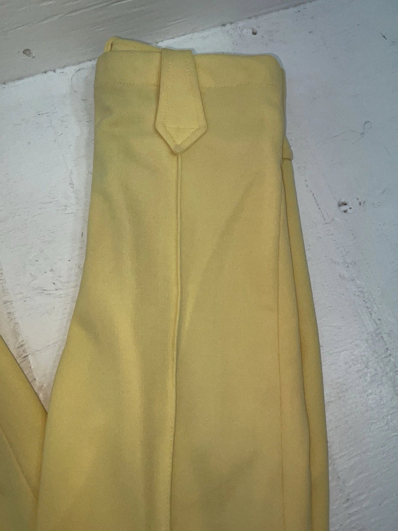 New Vintage Yellow Western Heritage Polyester Pants #G31 VV-24